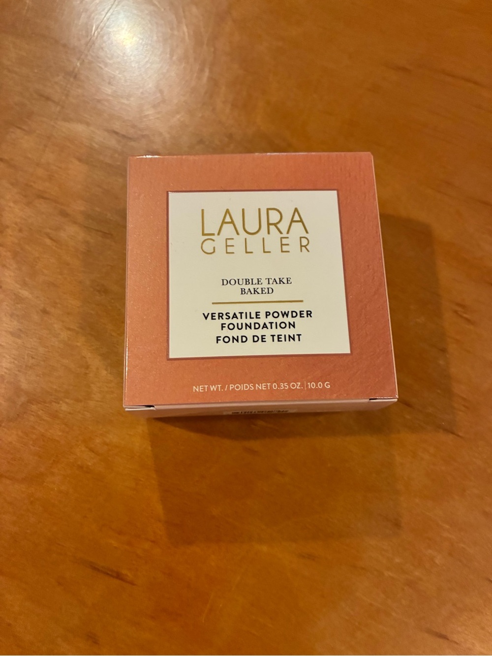 Laura Geller Double Take Baked Powder Foundation - Peach Packaging